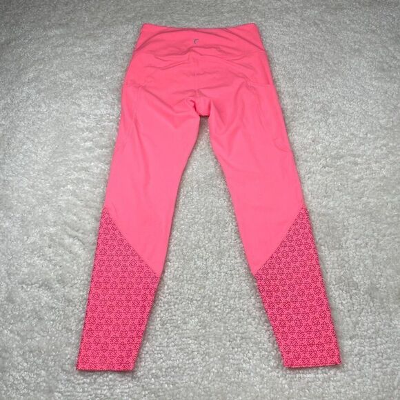 Zyia Coral Flower Power Luxe High Rise 7/8 Legging - Picture 4 of 13
